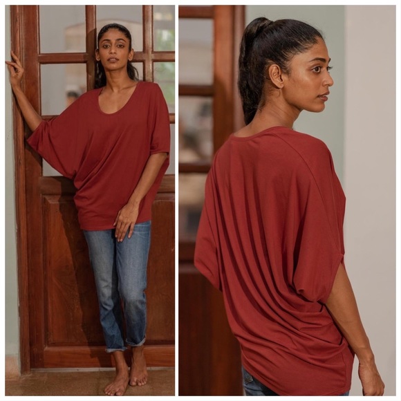 No Nasties Croix Slanted Lagenlook Top sz M - Picture 3 of 12